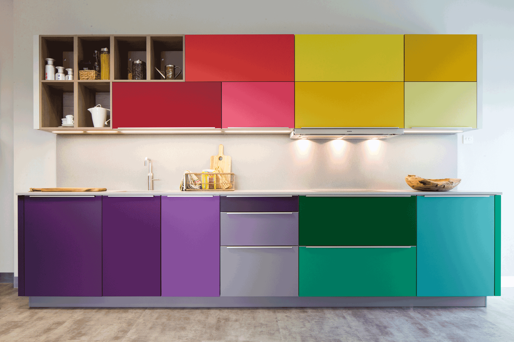 цвета мебельных фасадов для кухни
